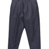 Wholesale Wide Cropped Pants Indigo Bottoms