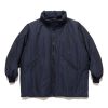 Best Hooded Down Sur Coat-C/Pe Moire Stripe Jq. Blue Outerwear