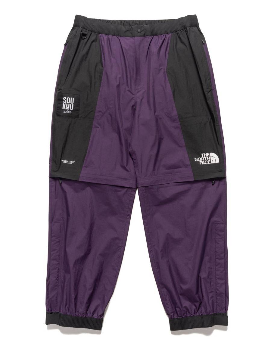 New X Undercover Soukuu Hike Convertible Shell Pant Purple Pennant Bottoms