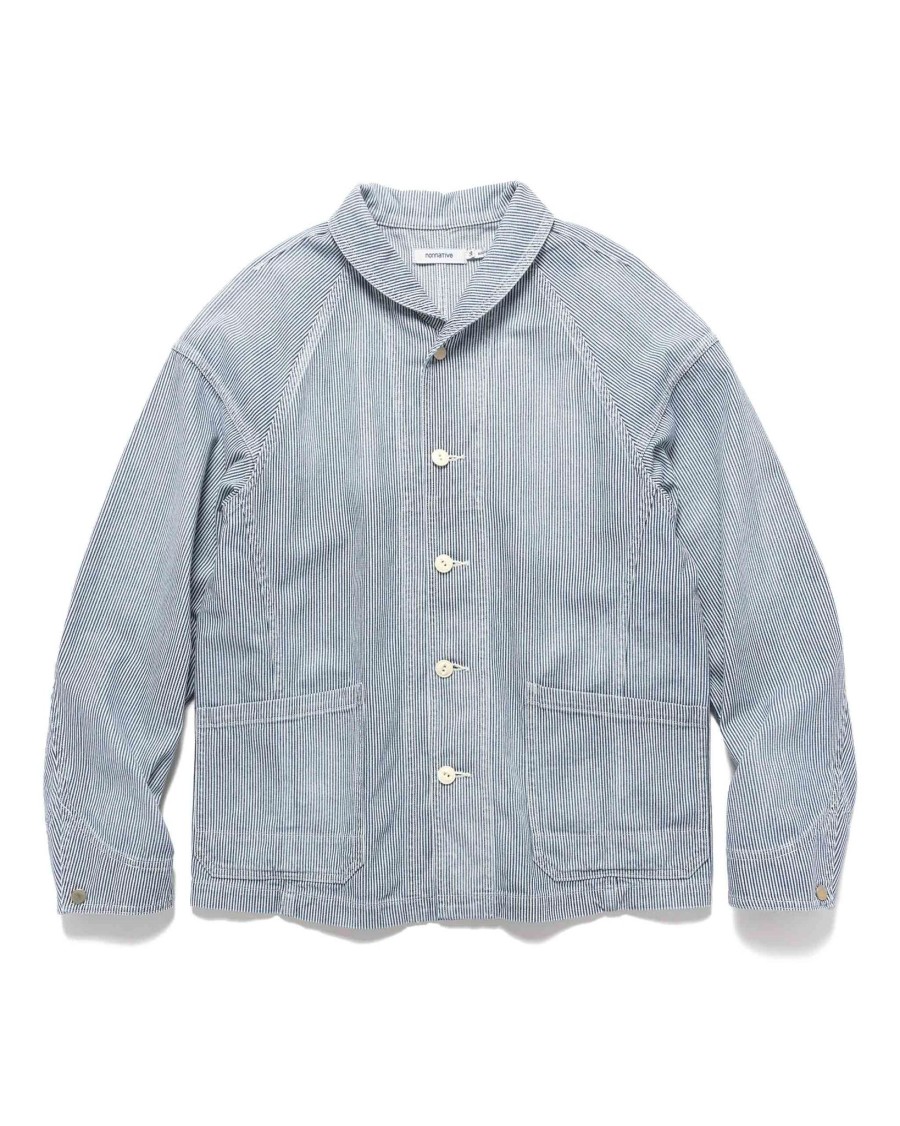 Online Rancher Jacket Cotton 10Oz Hickory Navy Stripe Outerwear