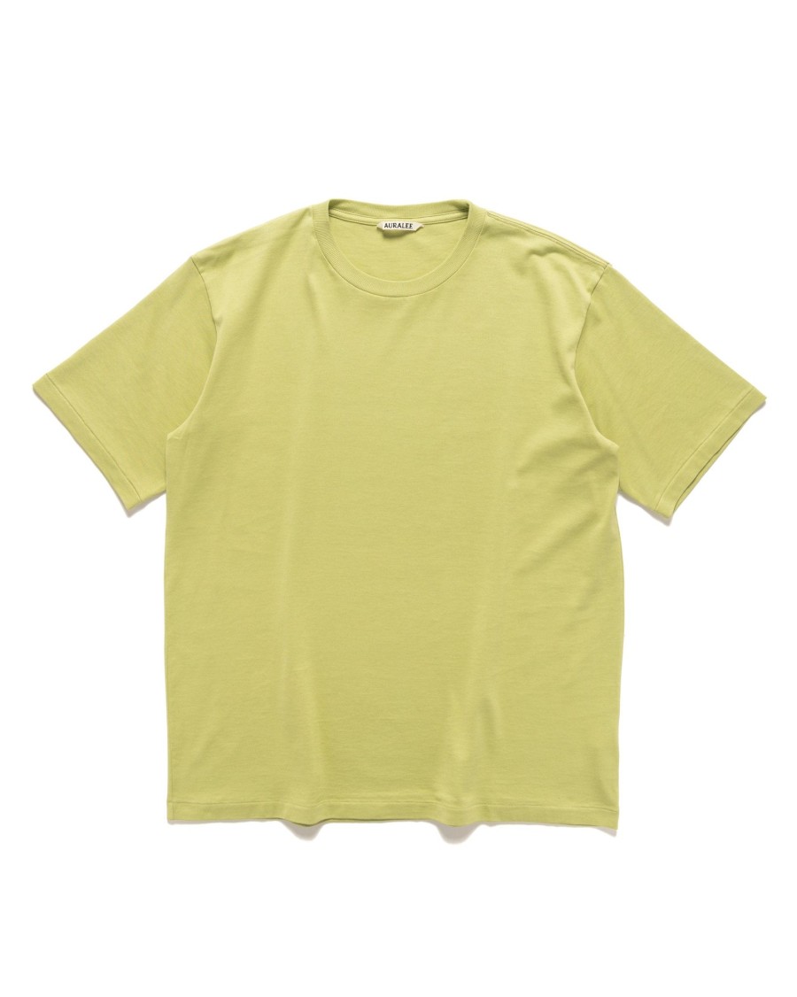 Online Luster Plaiting Tee Light Green T-Shirts