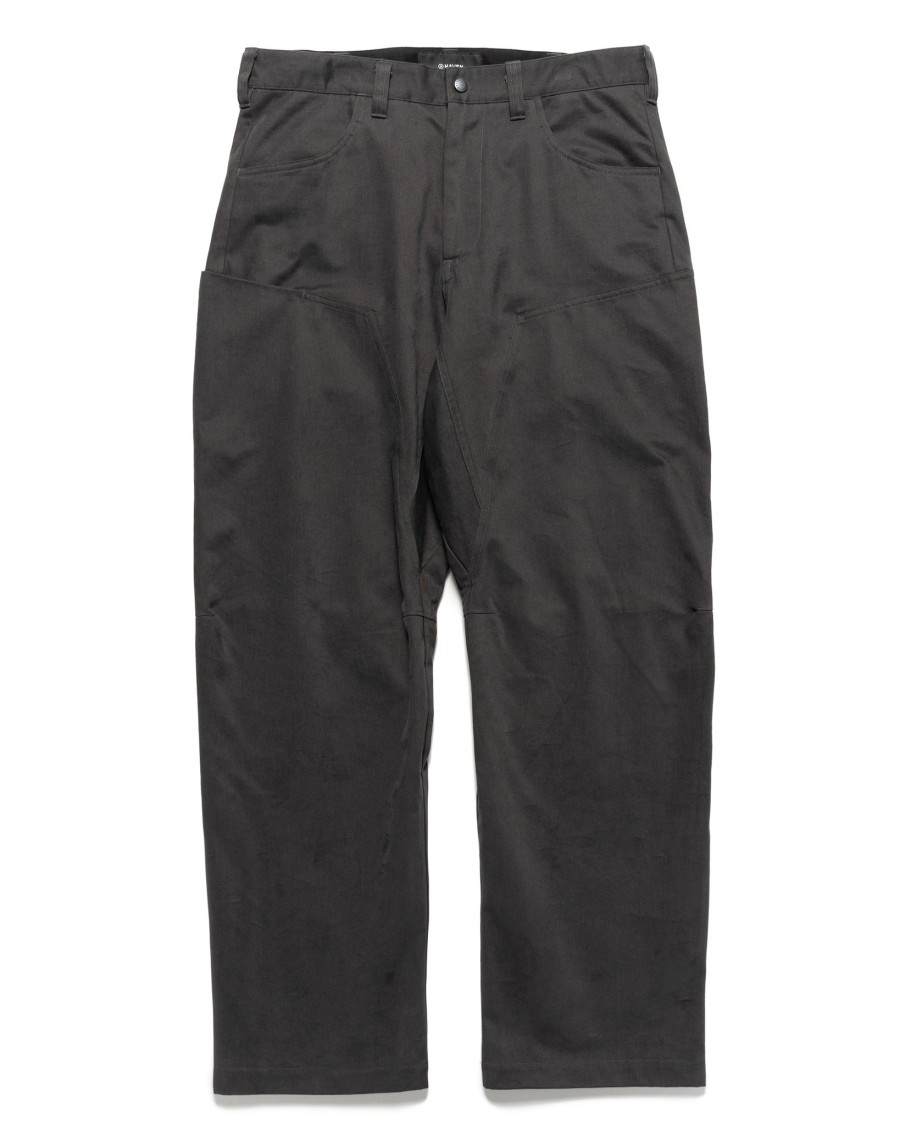 Best Rig Pants-Duca Visconti Emerized Cotton Twill Charcoal Bottoms