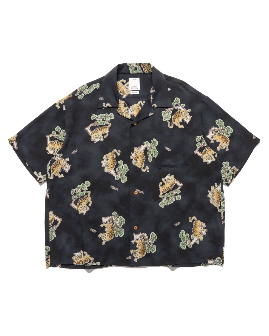 Hot Copa Shirt S/S Tora (Silk) Black Shirts