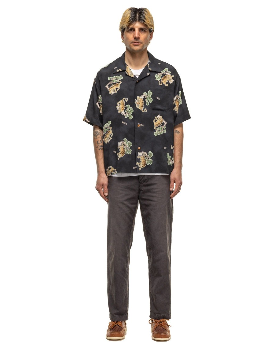 Hot Copa Shirt S/S Tora (Silk) Black Shirts