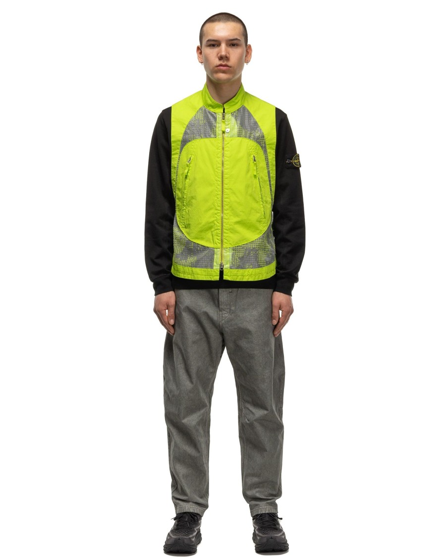 Best Distorted Ripstop Organza-Tc Vest Pistachio Outerwear