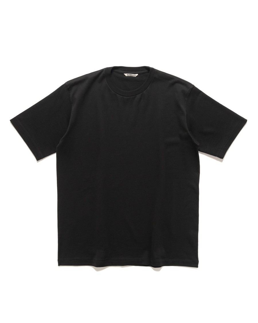 Online Luster Plaiting Tee Black T-Shirts