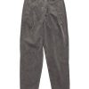 Clearance Overdye Cotton Casual Pants Charcoal Bottoms