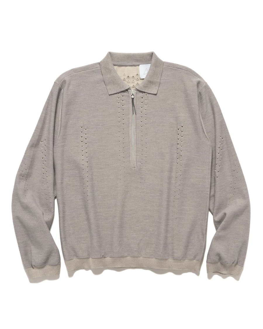 Online Merino Polo Grey Sweaters