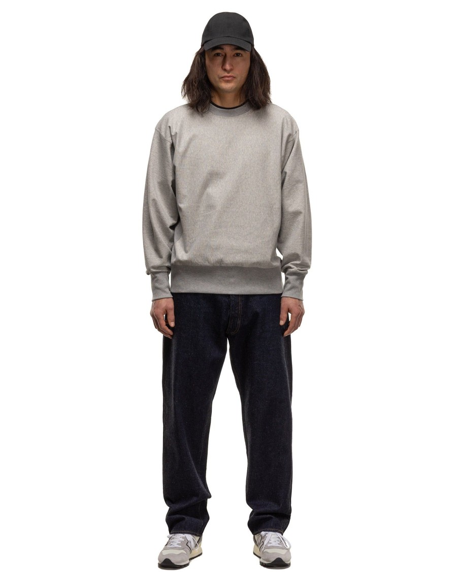 Clearance Stretch Crew Pullover Fether Grey Sweaters