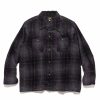 Hot Cowboy One-Up Shirt-W/N/Pe Ombre Plaid Purple Shirts