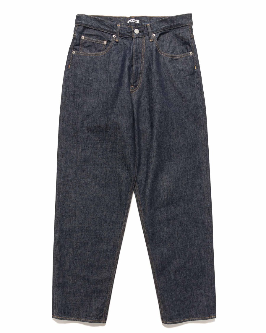 Clearance Hard Twist Denim Wide Pants Indigo Bottoms