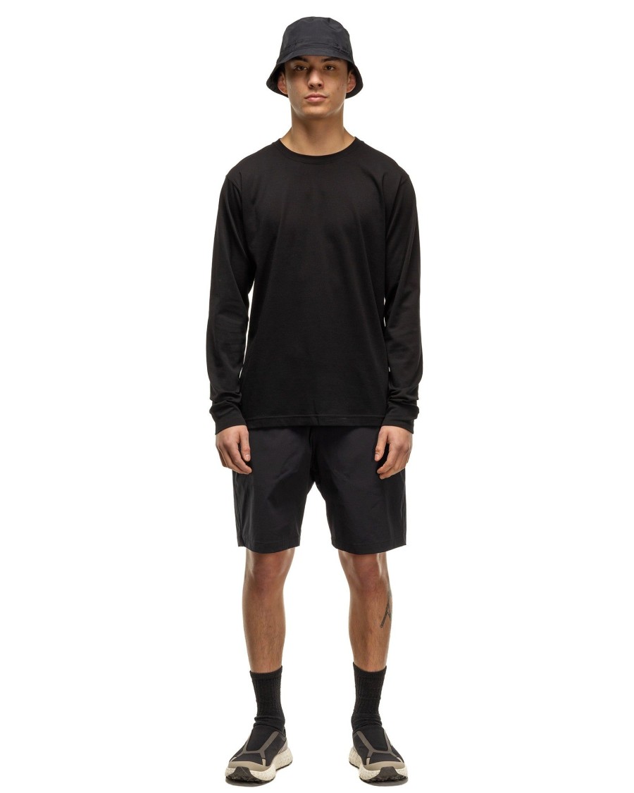 Hot Prime Standard Fit T-Shirt L/S-Suvin Cotton Jersey Black T-Shirts