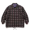 New Coach Jacket-Pe/A/C/W/N Ombre Plaid Jq. Bordeaux Outerwear