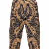 Online Damask Fleece Easy Pants Beige Bottoms