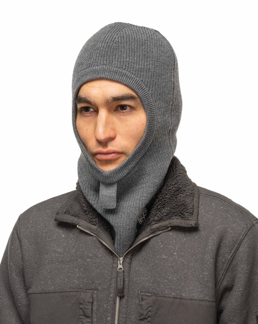 Wholesale English Coast Wool Balaclava Melange Dark Grey Accessories