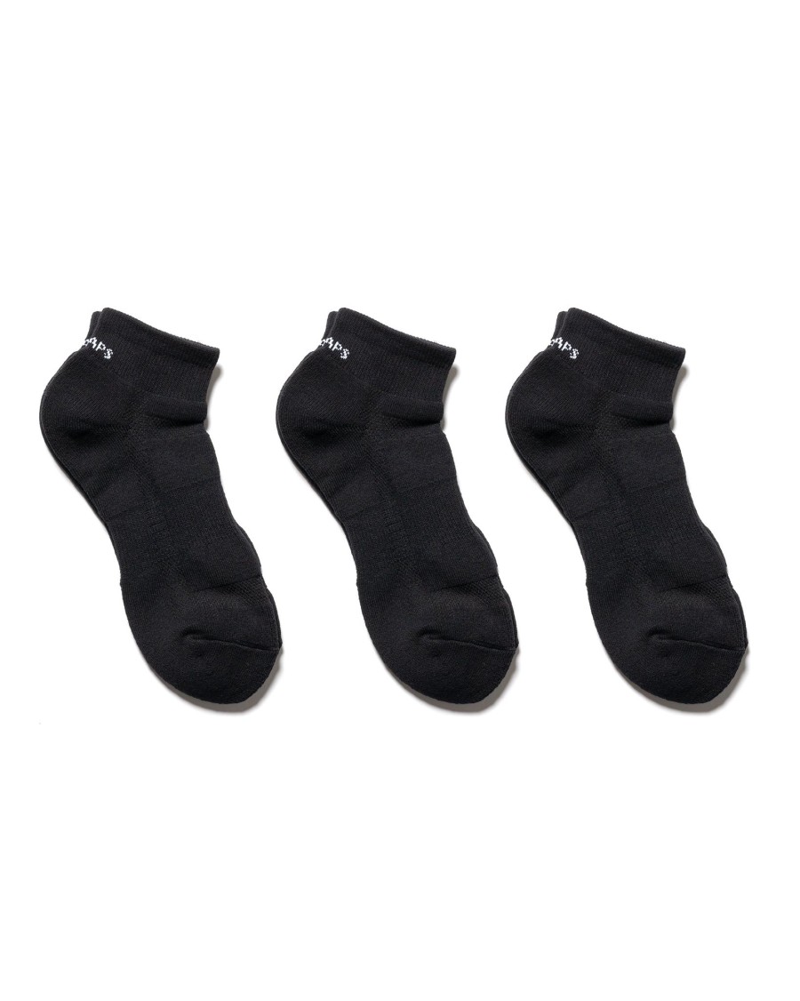 Online Skivvies 3 Piece Ankle Sox Black Accessories