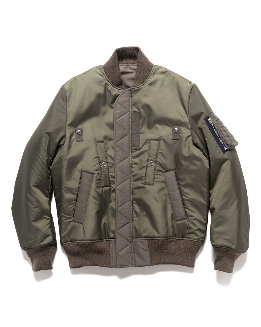 Wholesale Nylon Twill Blouson Khaki Outerwear