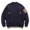 Best Sponge Sweat X Nylon Twill Pullover Navy Sweaters