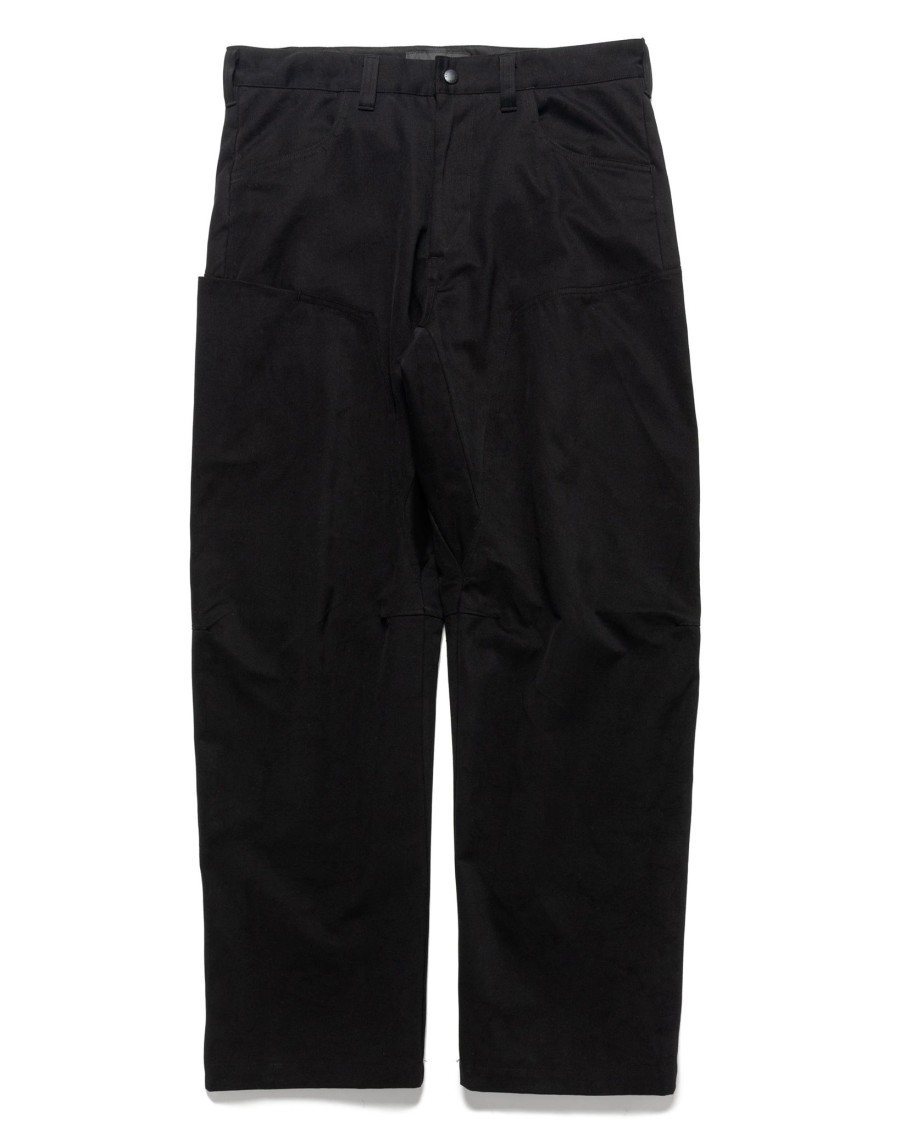 Wholesale Rig Pants-Duca Visconti Emerized Cotton Twill Black Bottoms