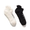 Clearance Merino Low Socks White & Black Accessories