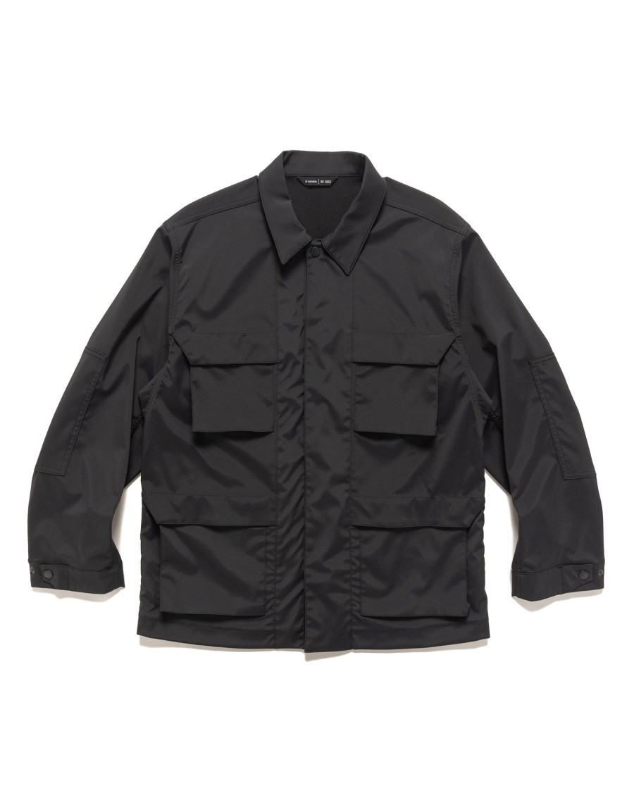 New Recon Jacket-Gore-Tex Windstopper® 3L Nylon Ripstop Black Outerwear