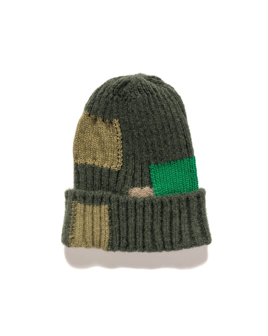 Online 5G Wool Tugihagi Knit Cap Khaki Accessories