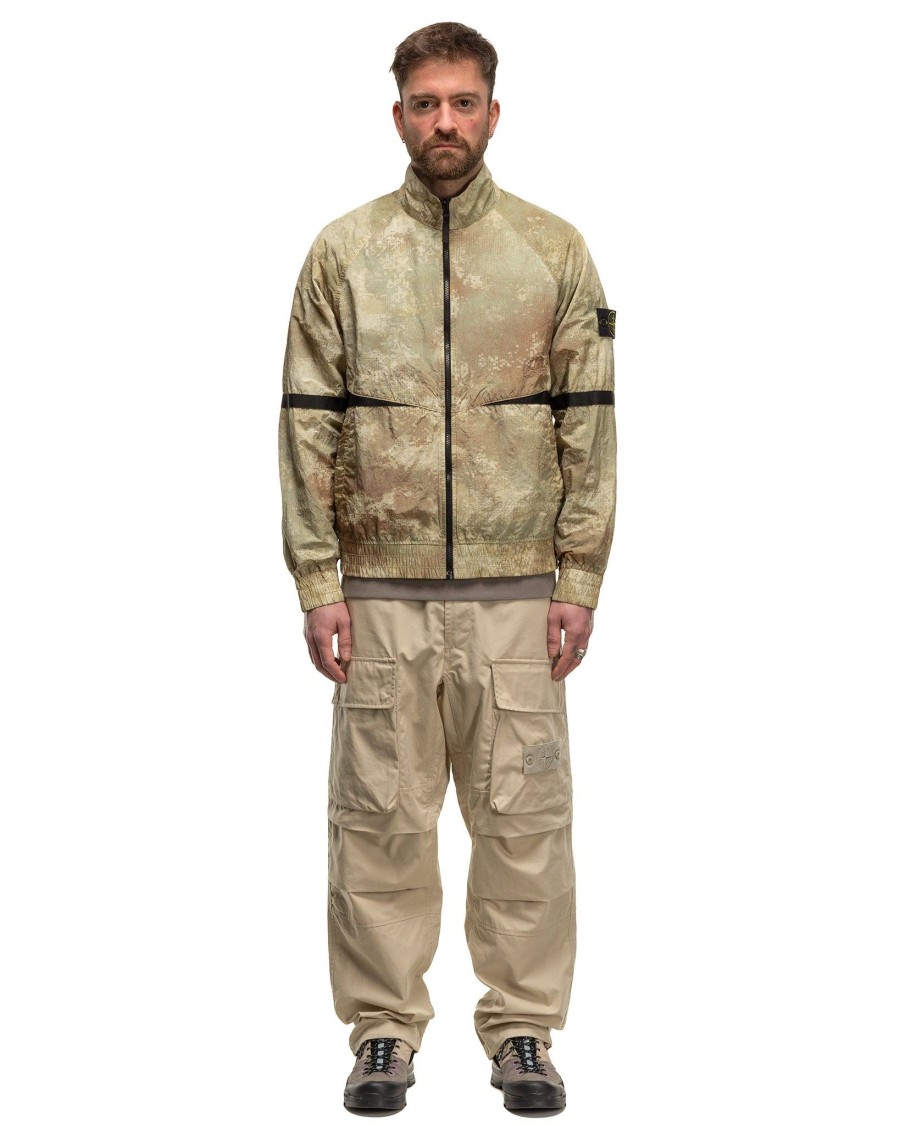 Wholesale Weatherproof Cotton Canvas Ghost Piece Loose Fit Cargo Pants Beige Bottoms