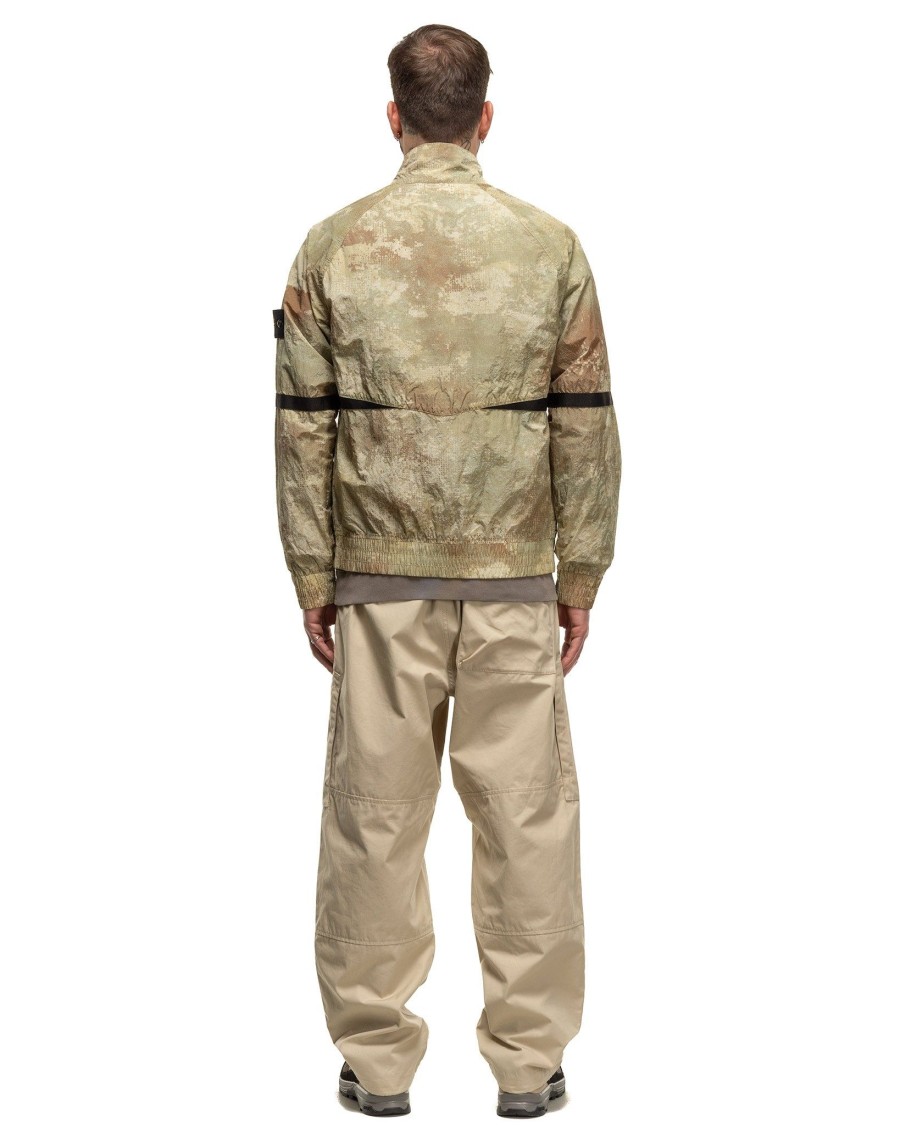 Wholesale Weatherproof Cotton Canvas Ghost Piece Loose Fit Cargo Pants Beige Bottoms