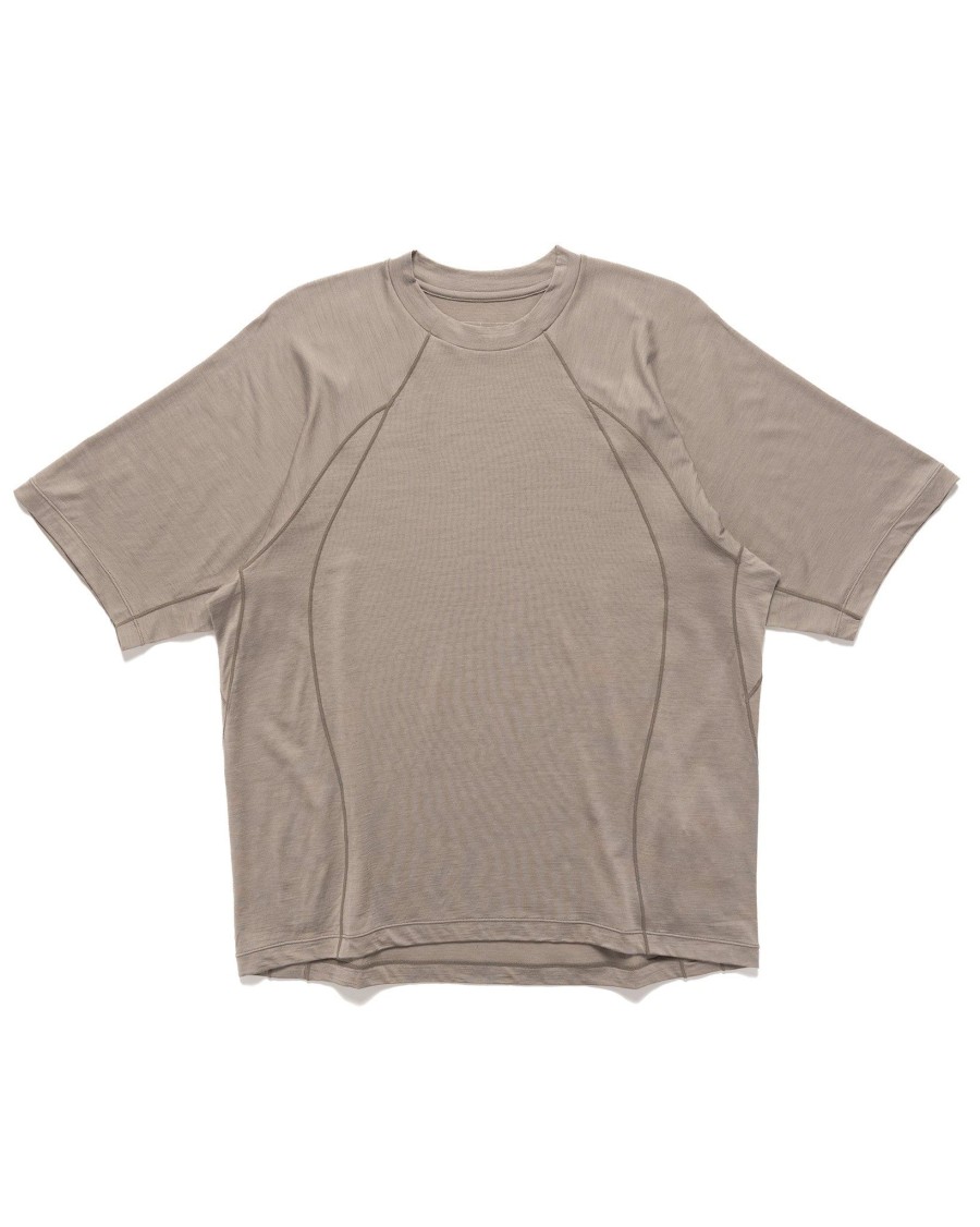 Wholesale Wool T-Shirt Grey Beige T-Shirts