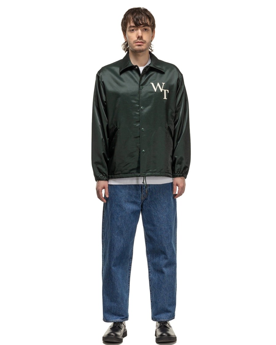 New Chief/Jacket/Ctry. Satin. League Green Outerwear