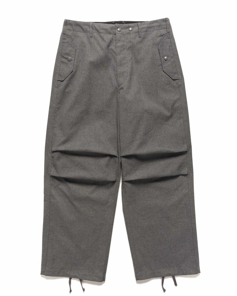 Online Over Pant Pc Hopsack Grey Bottoms