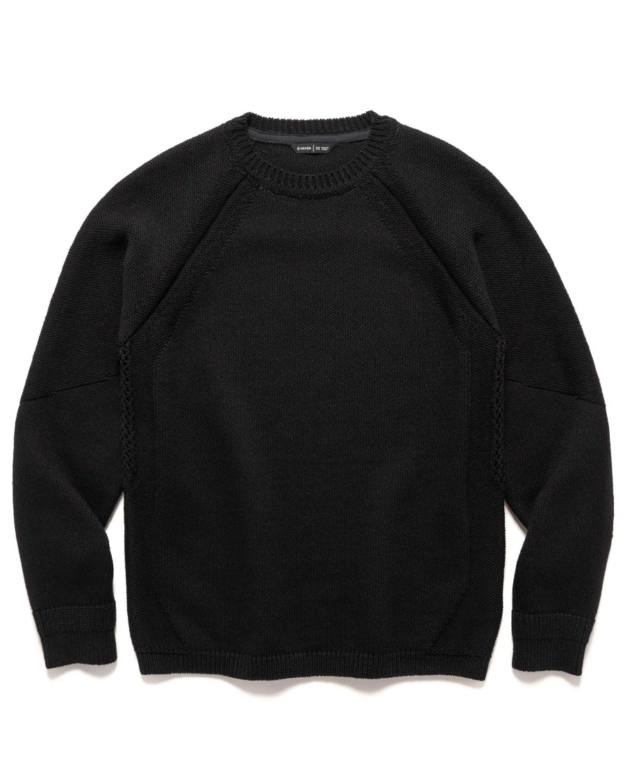 Hot Harbour Sweater-Cotton Cashmere Knit Black Sweaters