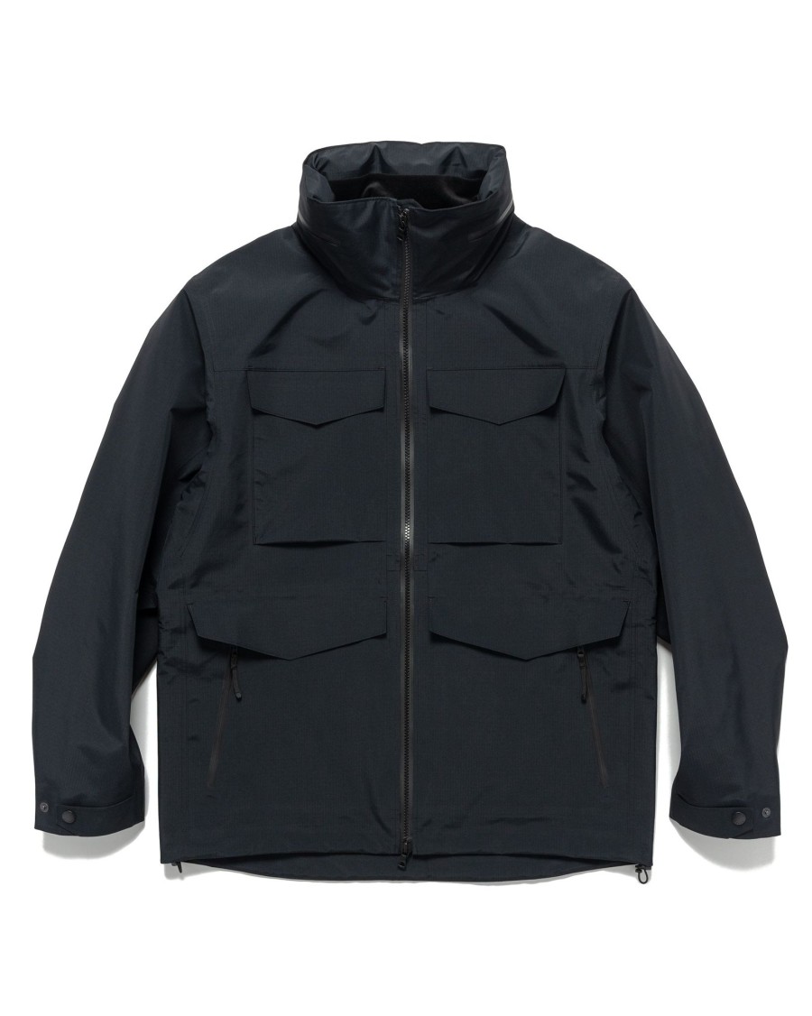 New Bellum Jacket-Gore-Tex 3L Nylon Ripstop Black Outerwear