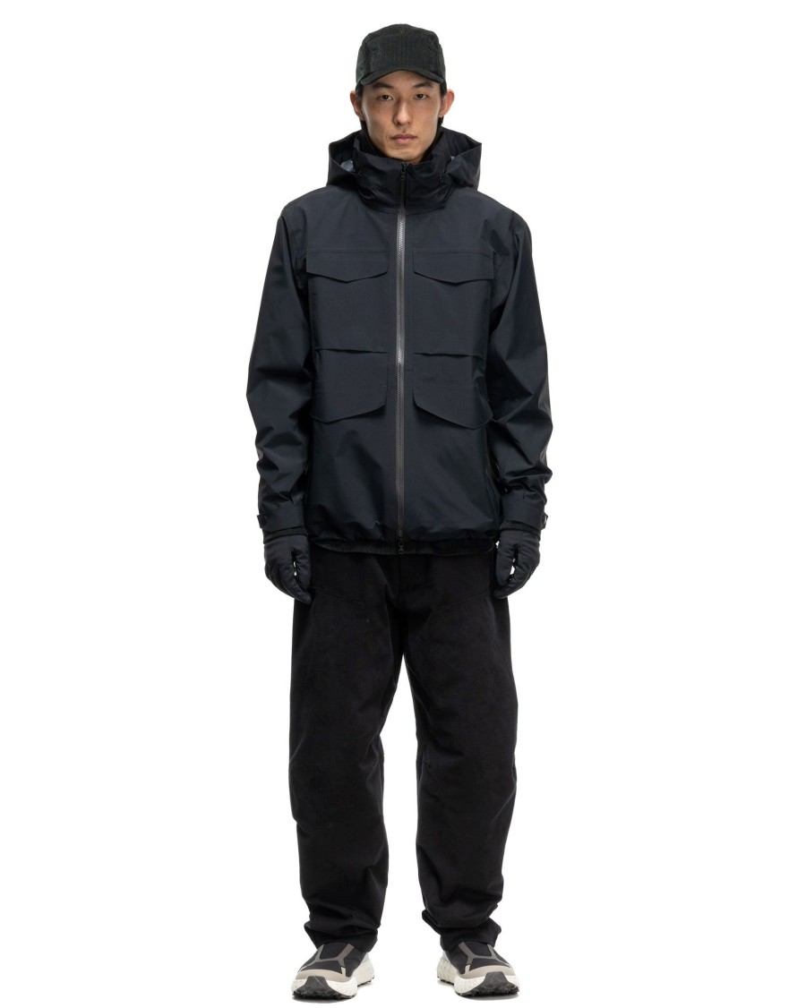 New Bellum Jacket-Gore-Tex 3L Nylon Ripstop Black Outerwear