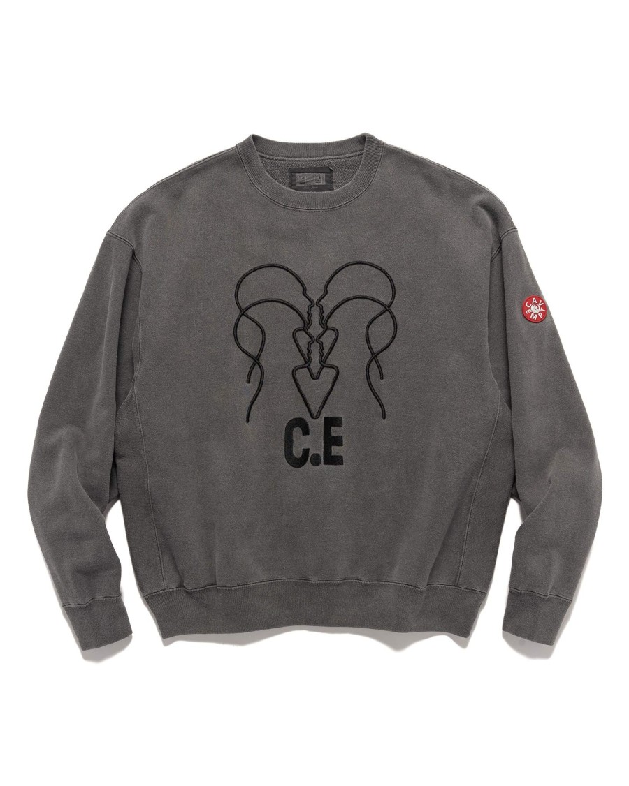 Online Overdye Wb Headsx4 C.E Crew Neck Charcoal Sweaters