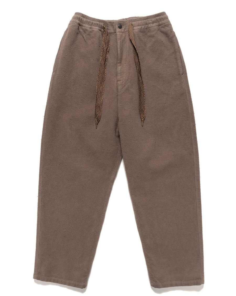 Best Napped Heat-Corduroy Easy Pants Grey Bottoms