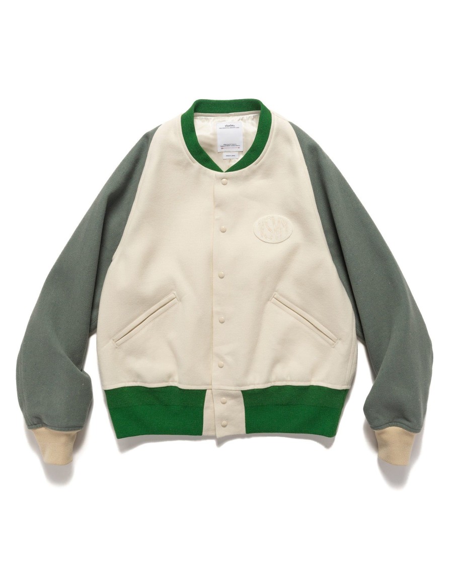 Clearance Varsity Jkt Vsvm Green Outerwear