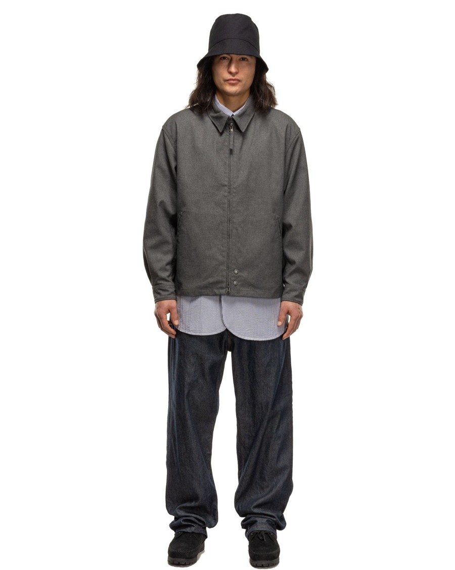 Hot Claigton Jacket Pc Hopsack Grey Outerwear