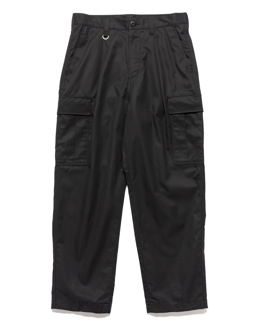 Best Brushed Gabardine Tapered Cargo Pants Black Bottoms