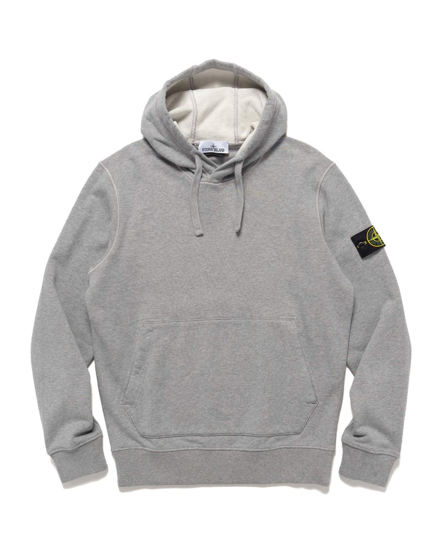 New Hood Sweatshirt Melange Grey Sweaters