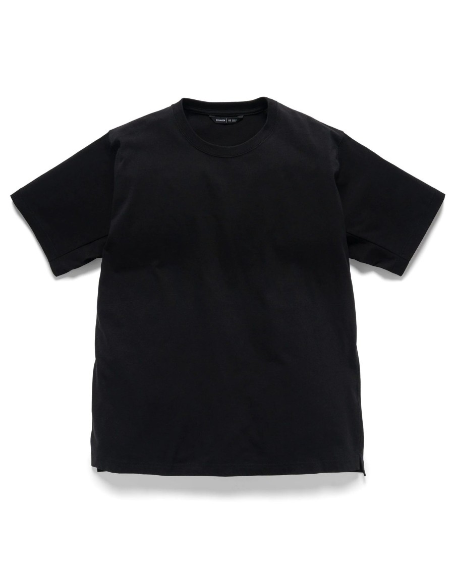 Clearance Excel Relaxed Fit T-Shirt S/S-Siro Cotton Jersey Black T-Shirts