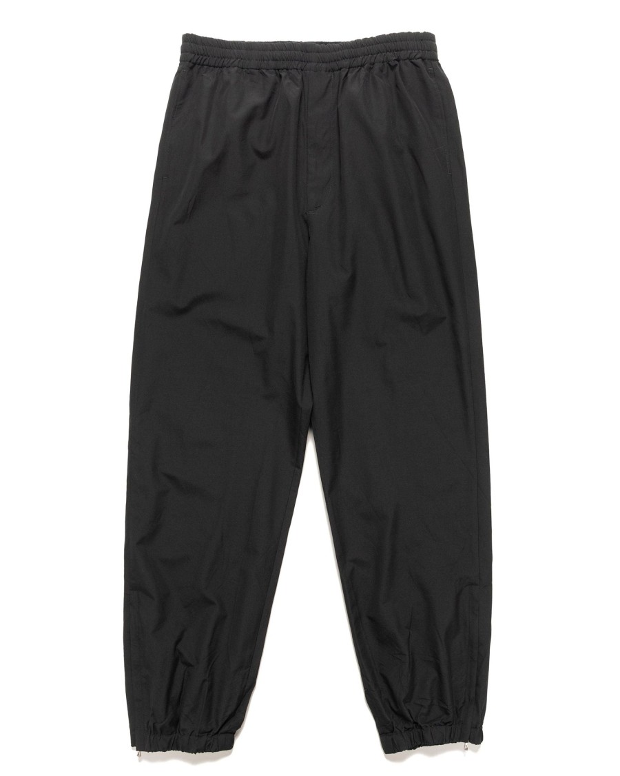 Online High Count Wool Poplin Pants Black Bottoms