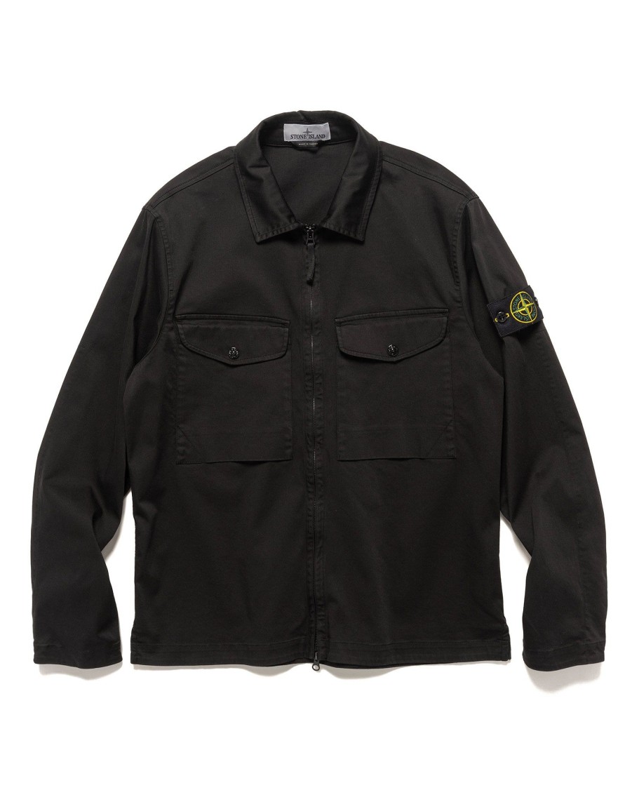 Online Regular Fit Overshirt Black Outerwear