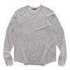 Hot Base Crewneck-Merino Wool Terry Heather Grey Sweaters