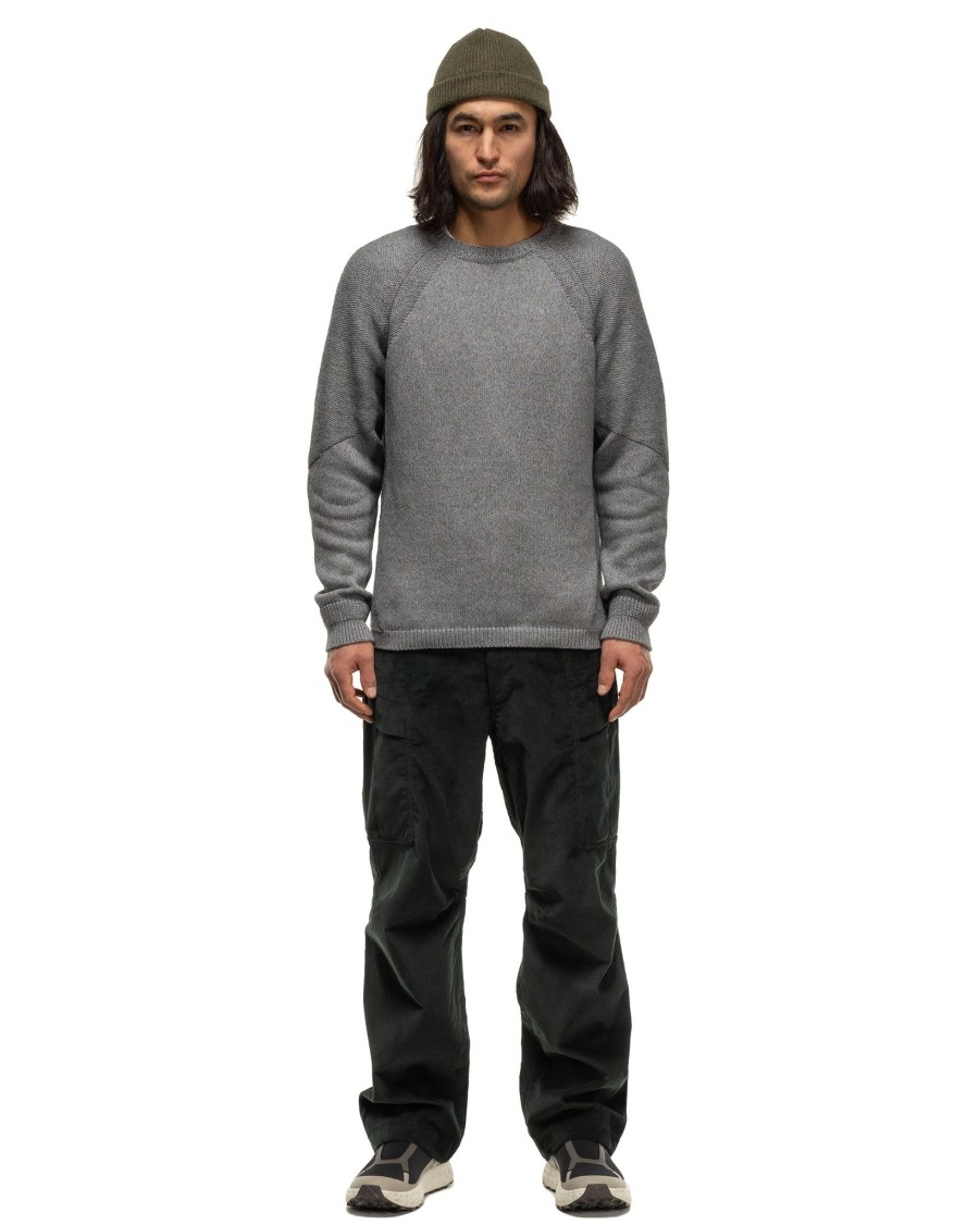 Online Harbour Sweater-Cotton Cashmere Knit Heather Grey Sweaters