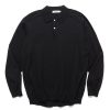 Hot Dweller L/S Polo Sweater C/P Yarn Black Sweaters