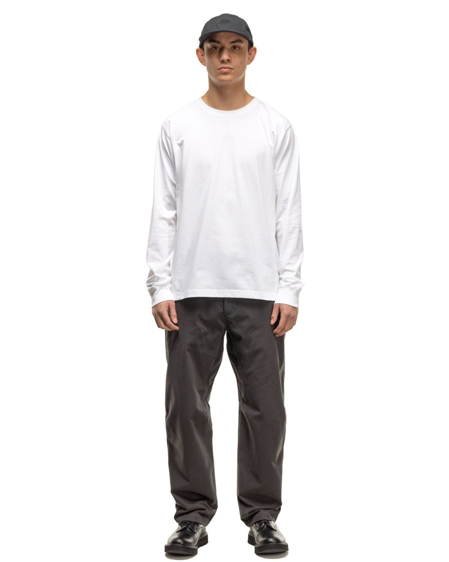 Clearance Excel Relaxed Fit T-Shirt L/S-Siro Cotton Jersey White T-Shirts