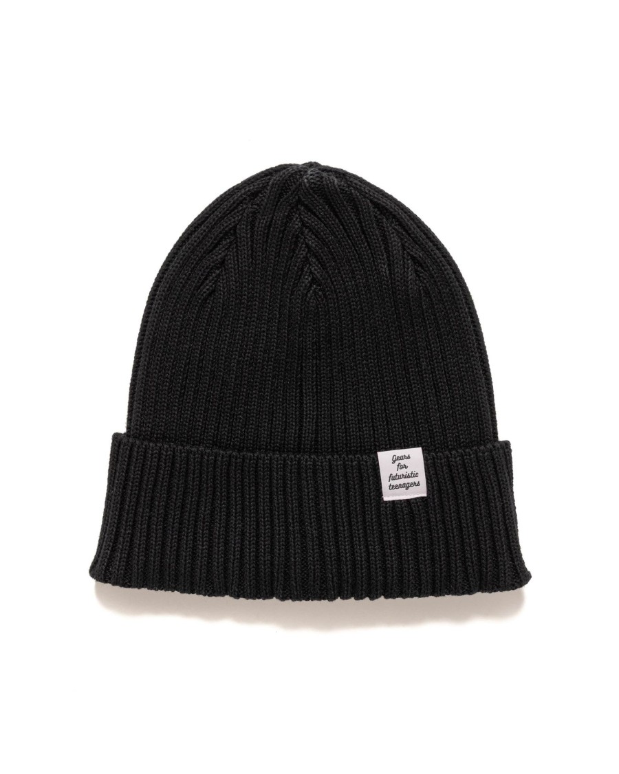 Online Cotton Rib Beanie Black Accessories