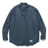 New Double Cross Embroidery Shirt Ls Indigo Shirts