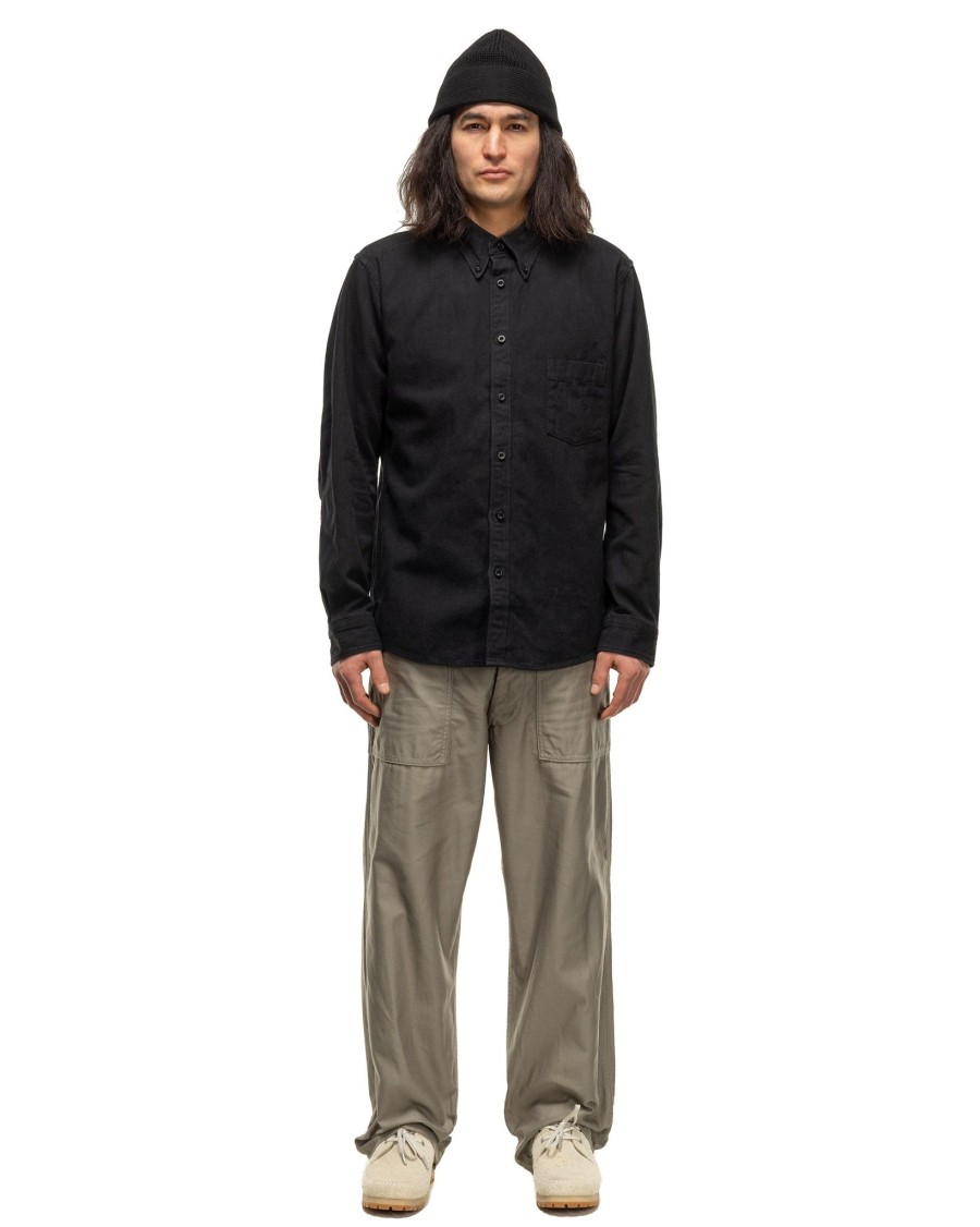 Clearance Dweller L/S B.D. Shirt C/L Oxford Black Shirts